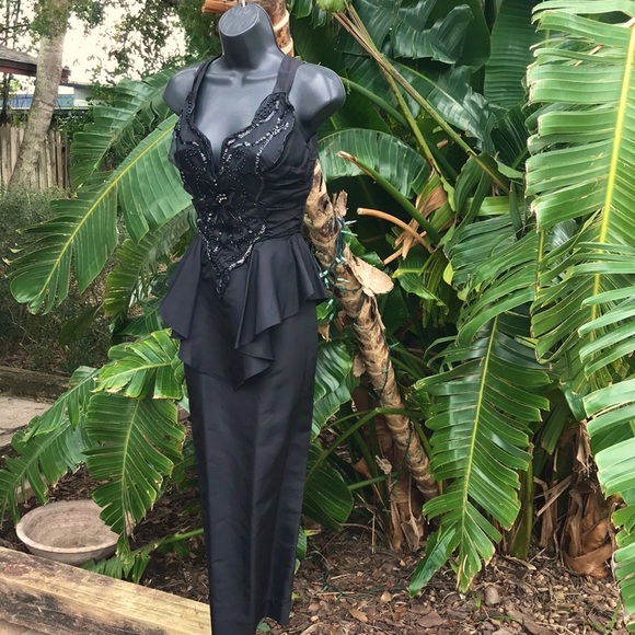 Vintage Dresses & Skirts - Vintage 80s climax for David Howard peplum and large bow cocktail dress